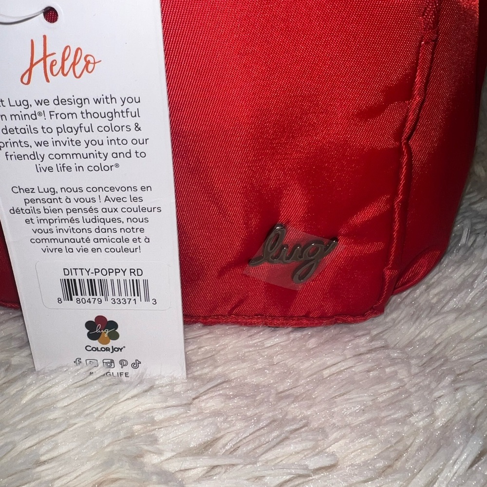 LUG Ditty Pouch / Mini Tote – NWT – Poppy Red - Picture 9 of 9